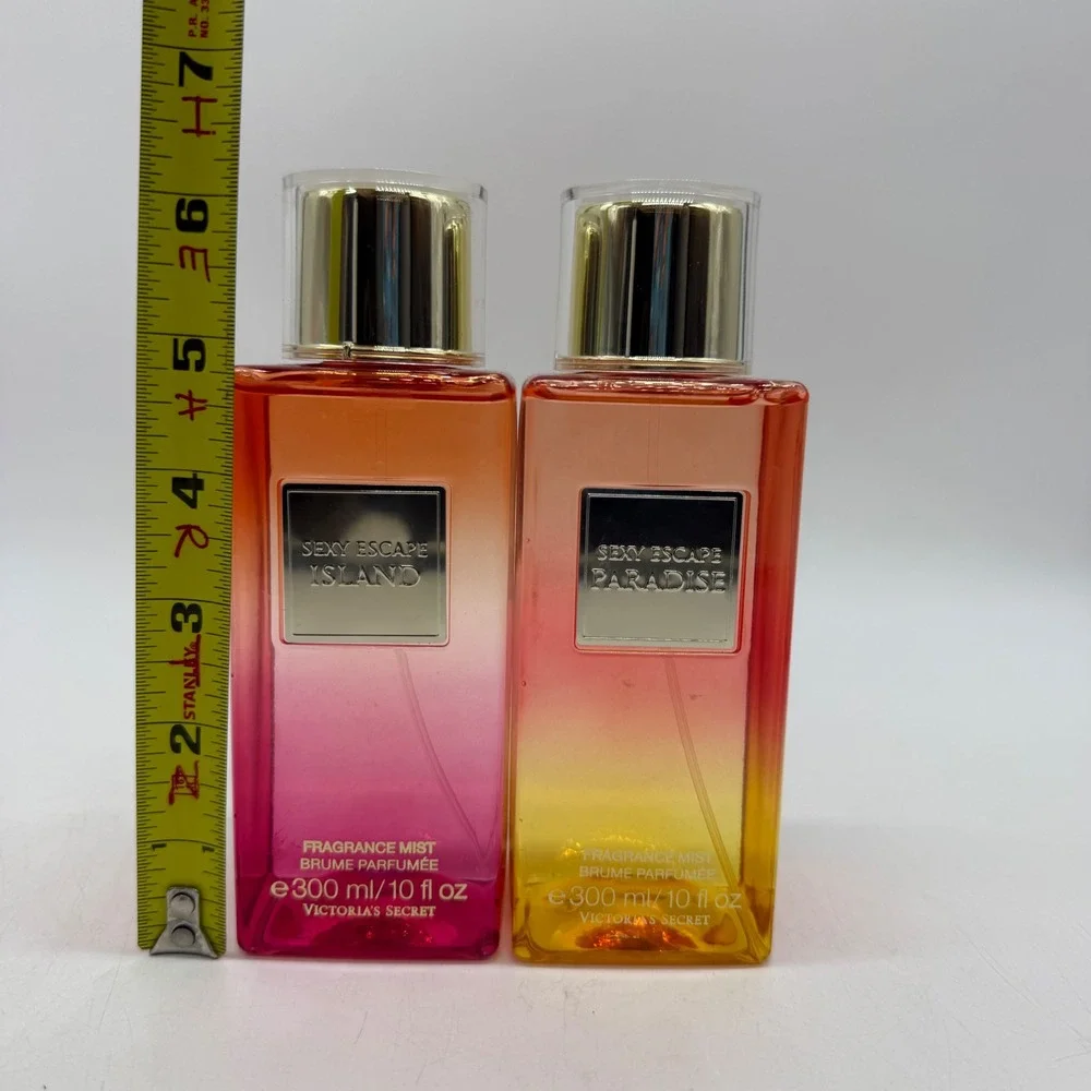 Victoria's Secret Fragrance Mist Sexy Escape Island & Paradise 10oz Lot of 2 New